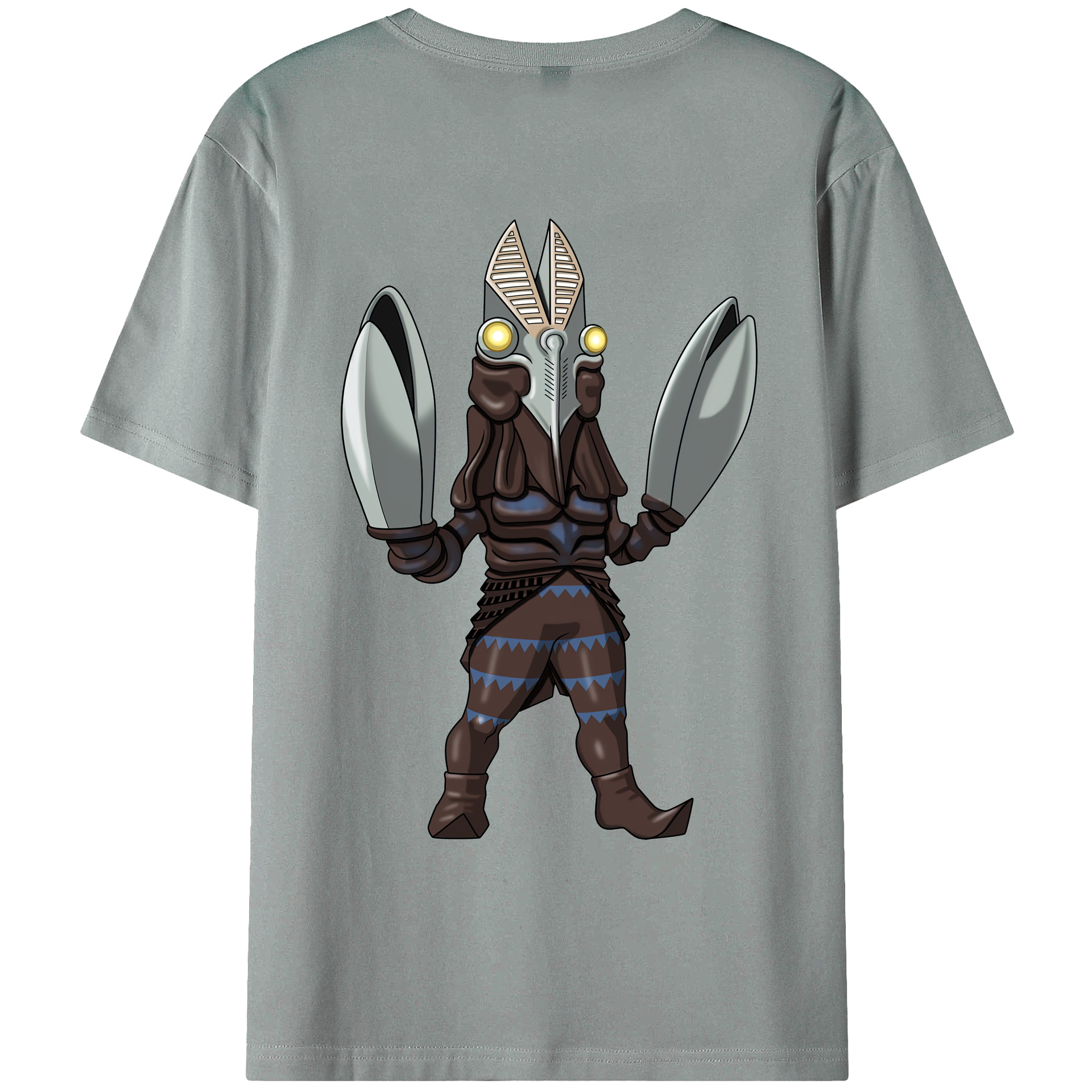 （画像用） ウルトラマン Ultraman 綿100％ メンズ半袖Tシャツ（バックプリント） 通気性